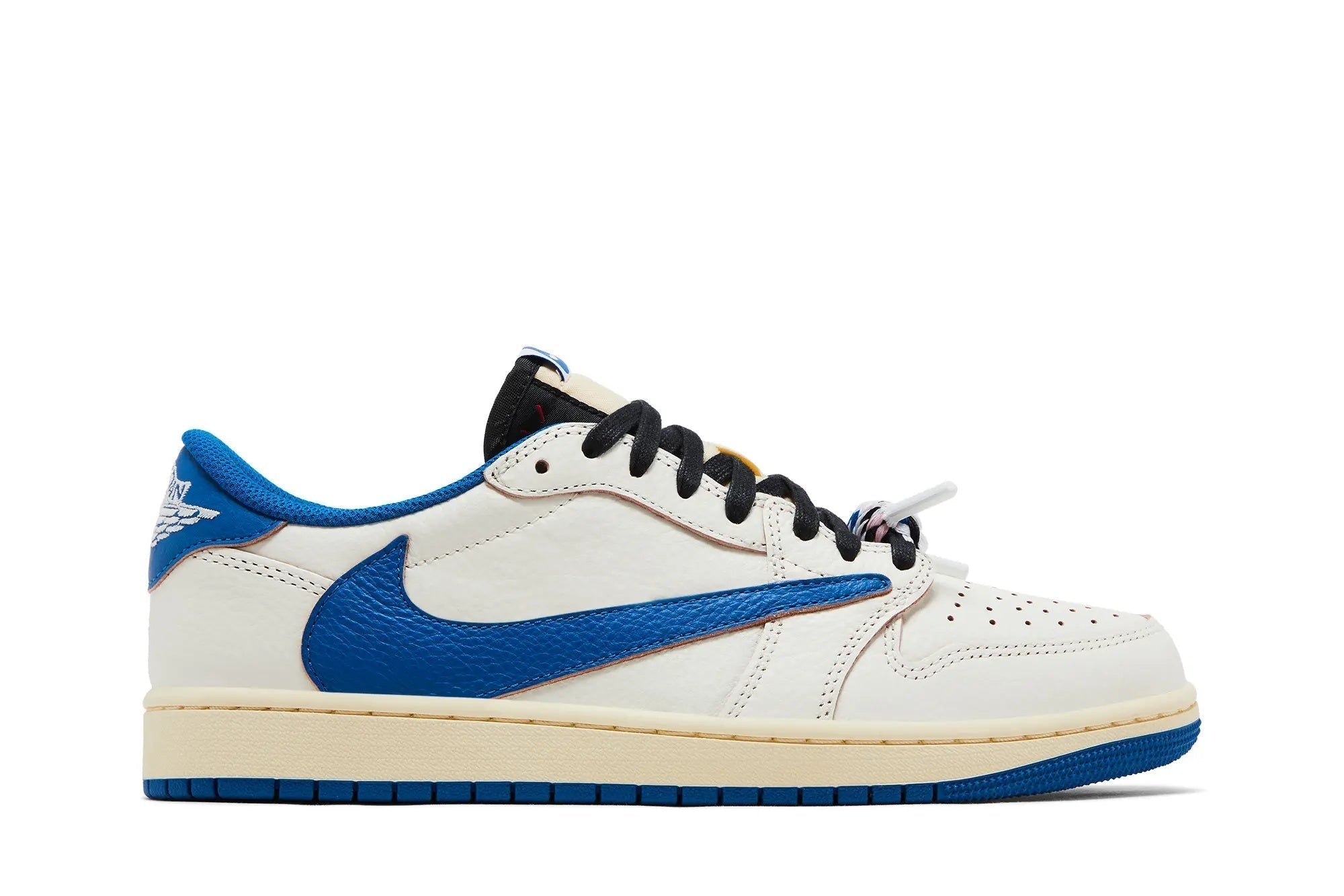 Fragment Design x Travis Scott x Jordan 1 Low OG SP 'Sail Military Blue'